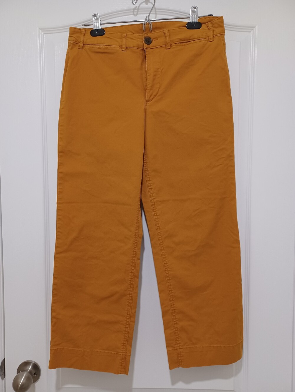 Old Navy Wide Legged Cropped Pants - Mustard